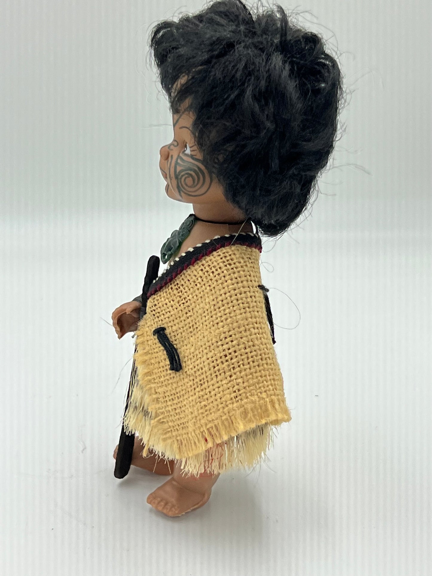 Handcrafted New Zealand Vintage Souvenir Maori Tribal Doll